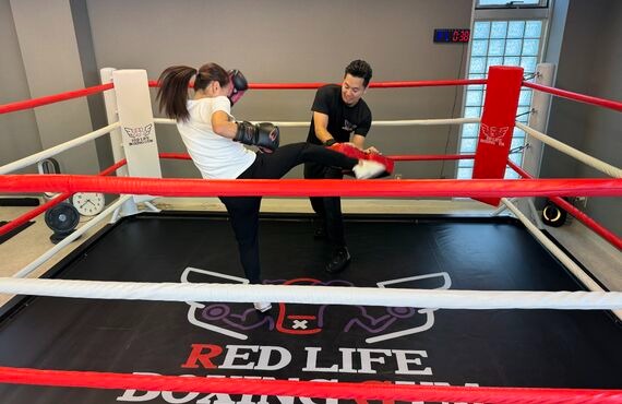 キックボクシングパーソナルモニター募集！RED LIFEボクシングジムの画像